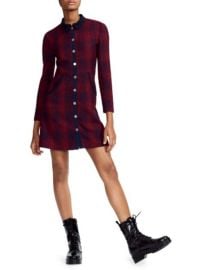 Maje Renitia Tweed Shirtdress at Saks Fifth Avenue